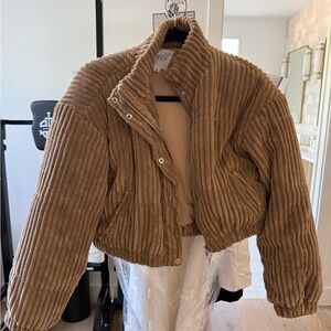 Camel Cropped Jacket